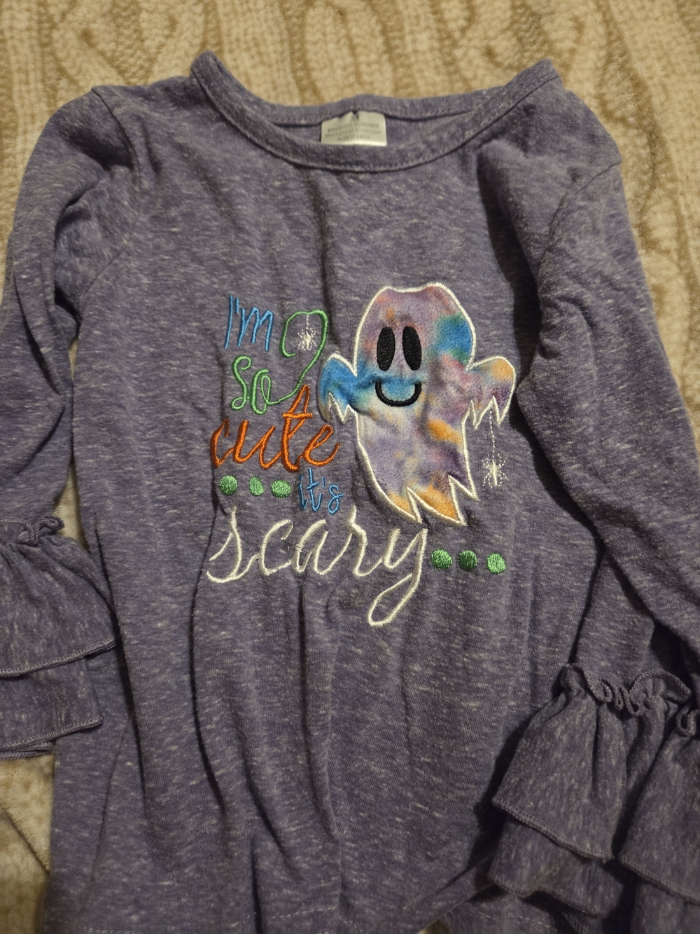 Kids 'I'm So Cute It's Scary' Long Sleeve Tee - Purple